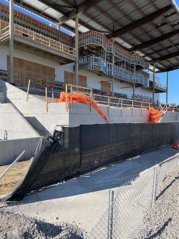 November 2022 Grandstand Construction
