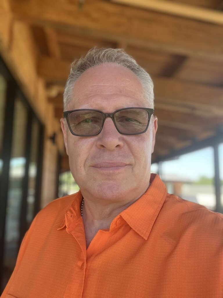 man selfie